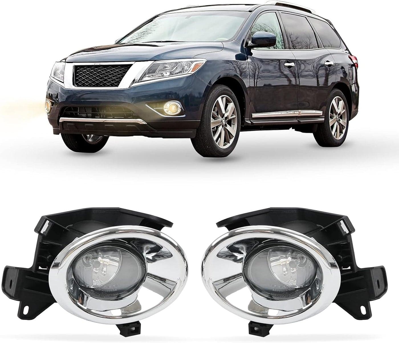 DLAA Fog Lights for Nissan Pathfinder 2013-2016 - Front Fog Lamps with Switch - 1 Pair