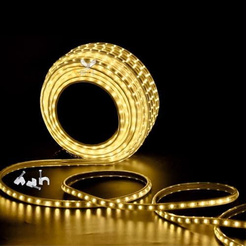 Errol led Strip Lights for Home Decoration | Waterproof led Rope Lights | Energy Saving Strip Light for Room | Home Decor Lights for Diwali, Christmas, Outdoor (Warmwhite, 3 Meter)