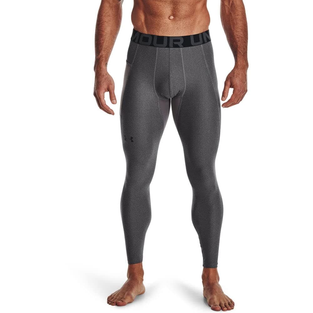Under Armour Men's HeatGear Armour Leggings , Carbon Heather (090)/Black, X-Large