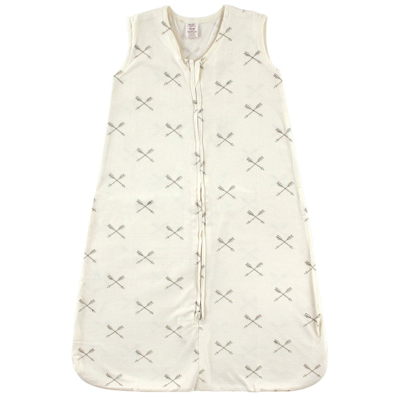 Touched by Nature Unisex Baby Organic Cotton Sleeveless Wearable Sleeping Bag Sack Blanket Arrow 06 Months