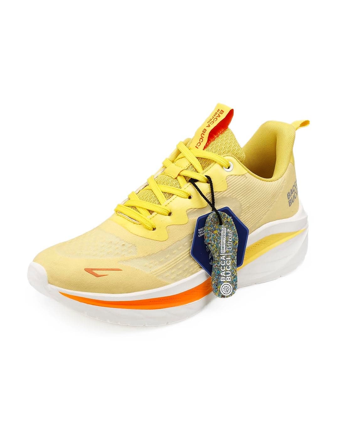 Bacca Bucci Speed PRO Athleisure Running Shoes Yellow UK 6