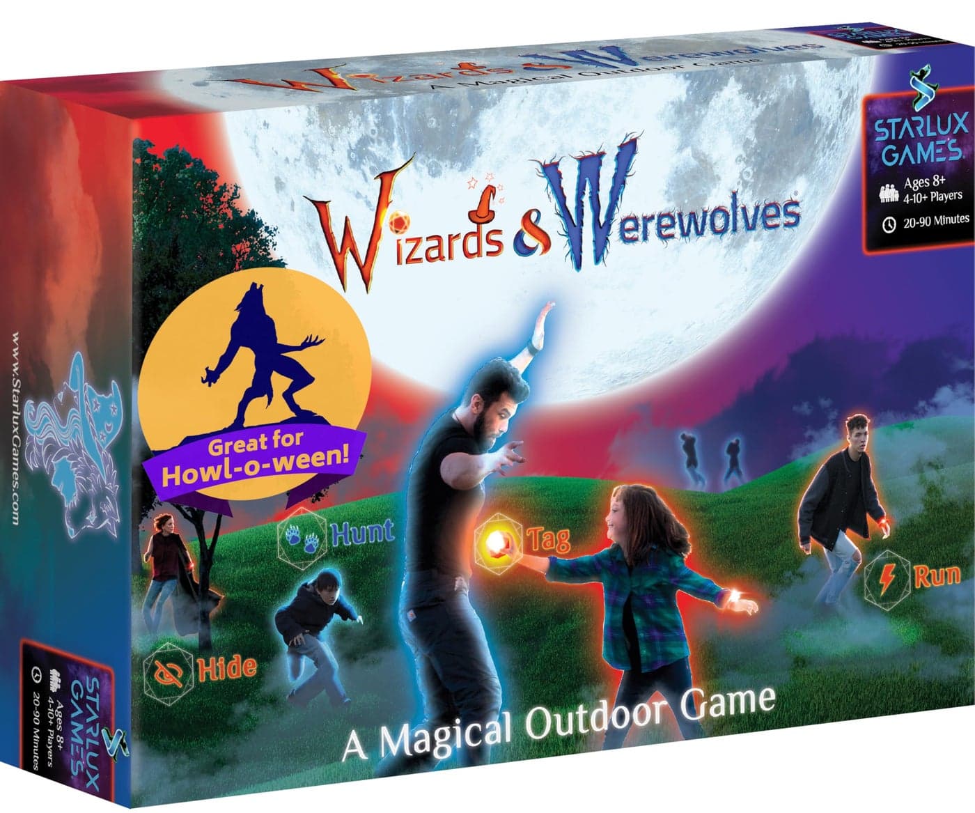 A Magical Glow-in-The-Dark Outdoor Game: Wizards & Werewolves: | 4-10 Players | Camping Games | Scavenger Hunt | Outdoor Toys for Kids 8-12+ | Teen Boys Gifts | “Like Capture The Flag with Magic”