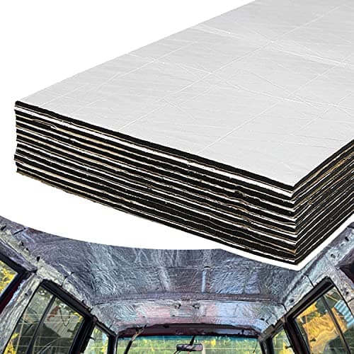 MODIGT 394mil10mm Heat Sound Insulation Mat 1615 sqft SelfAdhesive Sound Deadener Mat Noise Control Hood Insulation Sound Deadening Dampening Mat for Engine Hood Roof 15 Pieces157 x 98
