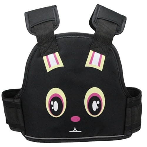MOM CARE Kids Bike Safety Belt for Scooty, Bike & Motorcycle | Baby Safety Harness Seat Belt for Two Wheeler | Adjustable Child Safety Belt with Reflective Straps | Soft Cushioned Support for 2-8 Years Black
