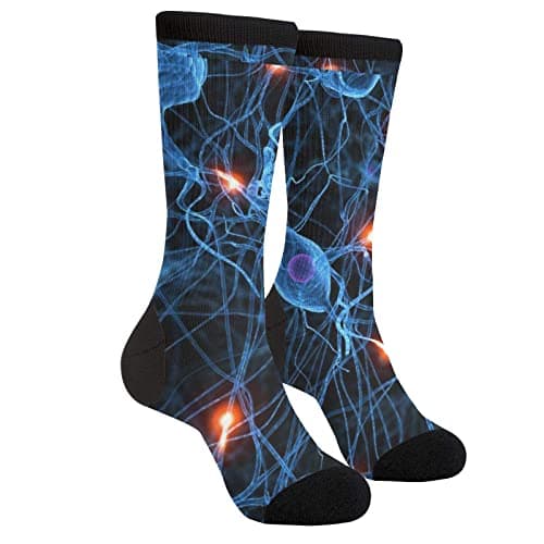 3d Brain Cell Neuron Neurology Unisex Printing Socks Deluxe Personality Short Socks 40CM
