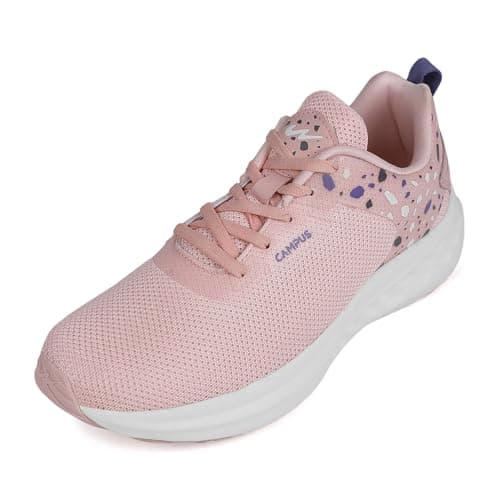 Campus Women's Exotic Running Shoes Peach/R.Purple - 5UK/India