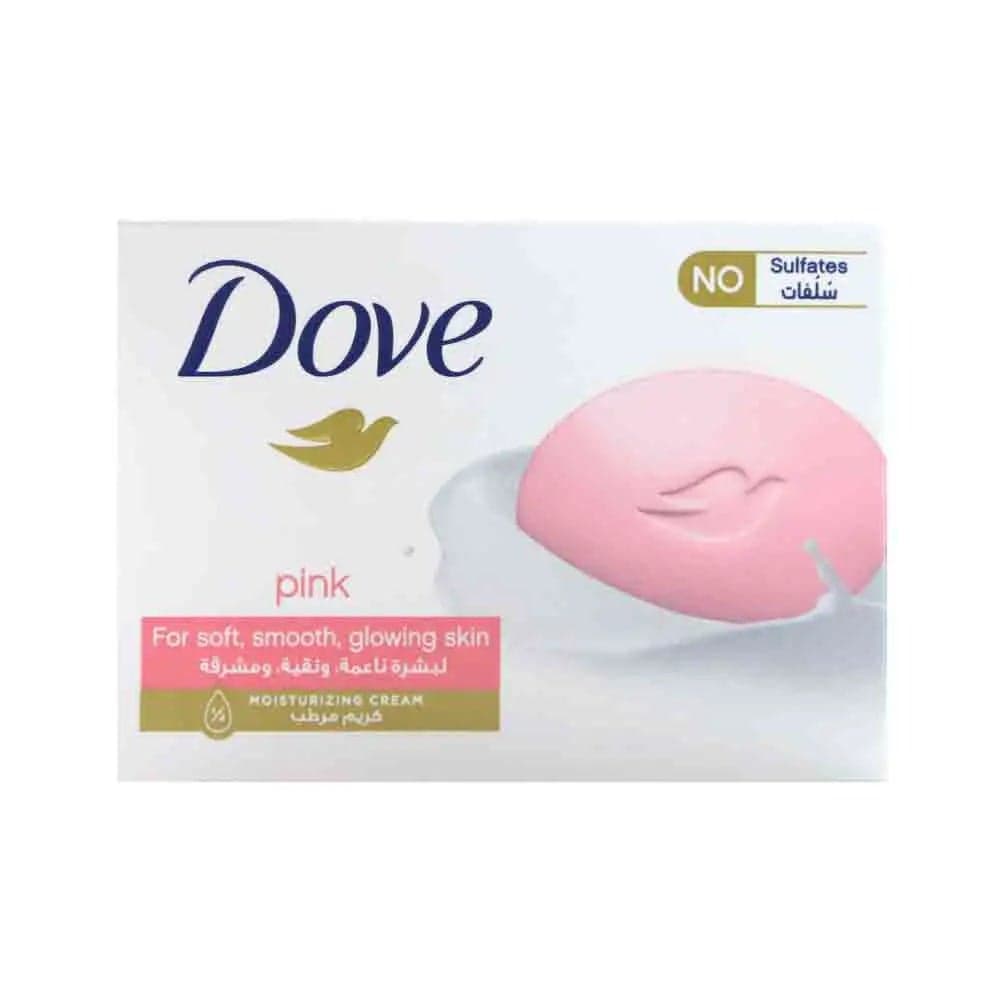 Dove Pink Soap Bar for Soft Smooth Glowing Skin- 160gms