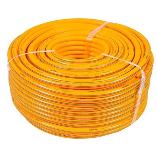 HYCO LABEL FLYMAX PVC High Pressure Hose Pipe 100M, KOREAN MADE, UV and Weather Resistant, Puncture Proof, Leak-Proof, Flexible Garden Hose for Agriculture, Car Wash, Outdoor Cleaning (8.5MM 5 LAYER)