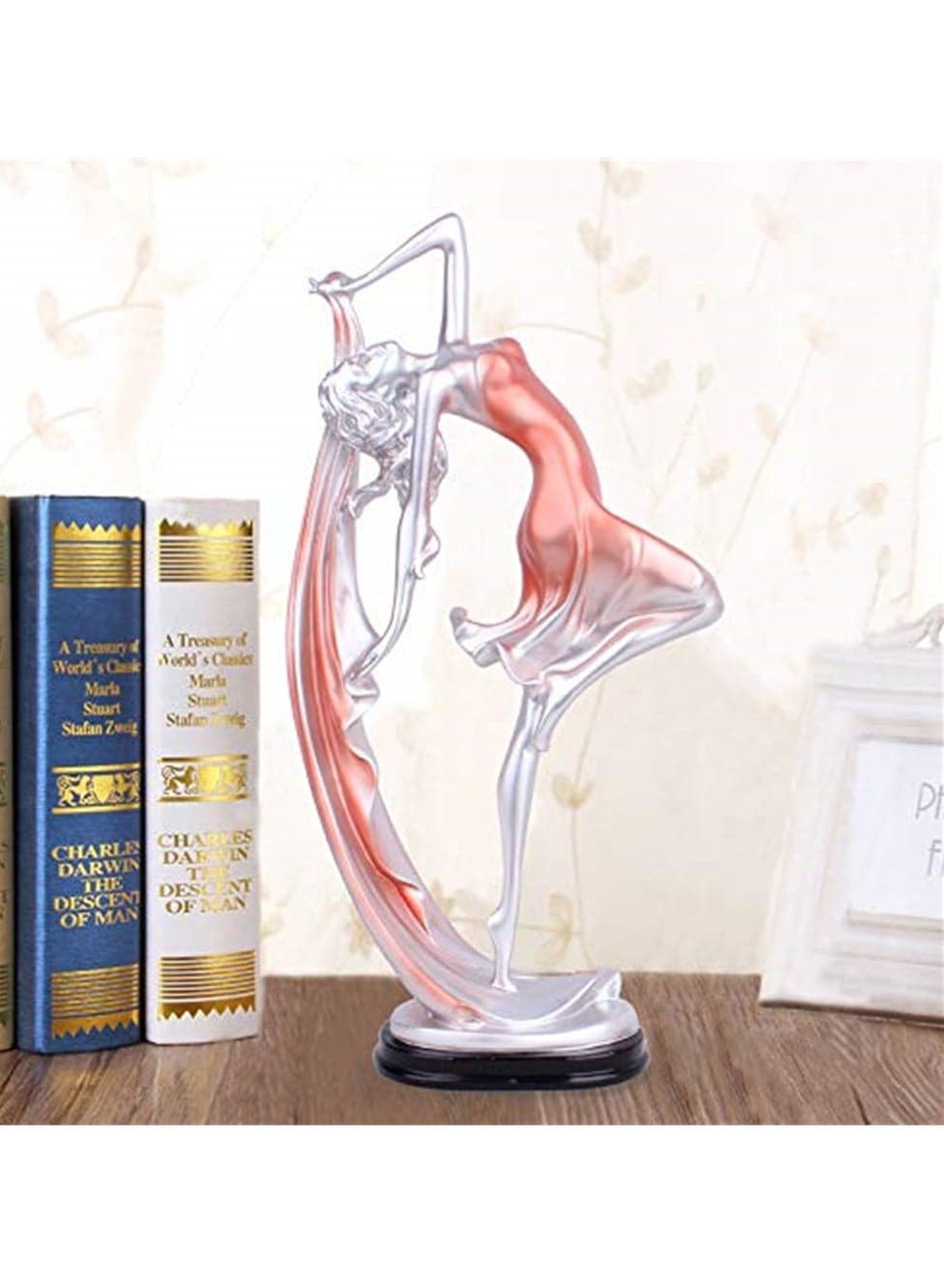 Dancing Girl Figurine, Resin Table Decoration Ornament, Art Sculpture Figure, Home Decor Gift, 23x11cm