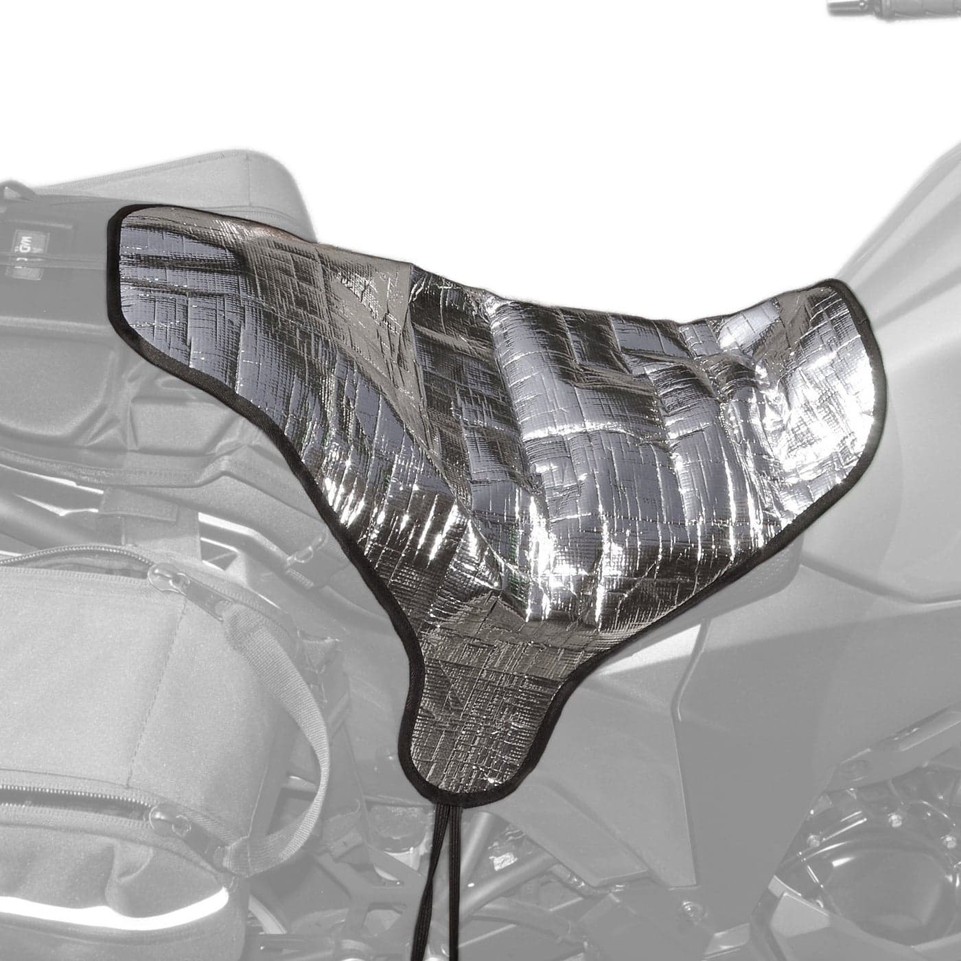 Metier Life Sun Reflective Motorcycle Seat Cover Waterproof and Light Resistant Protection Heat Resistant Shield for a Cooler Motorbike Seat Compact with Nylon Drawstring Bag