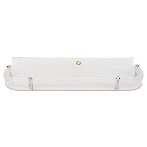 GRAZIA ABS Unbreakable Plastic Shelf Multipurpose ABS Shelf for Kitchen Bathroom Color: Clear 20 * 5.5 INCH