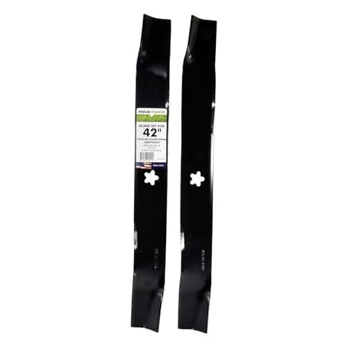 MaxPower 561714B 2 Blade Mulching Set for 42" Cut Craftsman, Husqvarna, Poulan Mowers Replaces OEM #'s 134149, 594892701 and 532134149