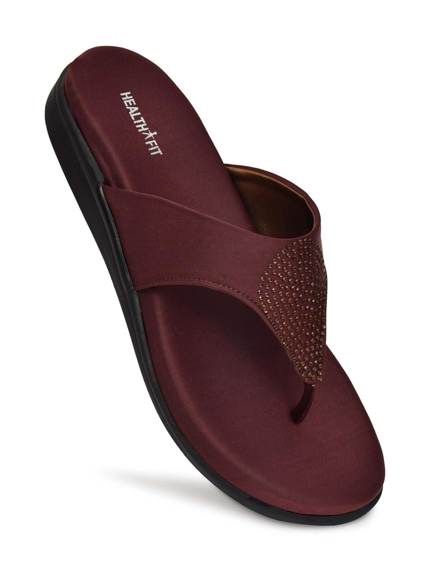 EXTRA SOFT Women's Comfortable Memory Foam Doctor Slippers/Flip-Flops|Fashionable Casual & Stylish|Lightweight & Breathable|Outdoor Synthetic Casual Chappals Sandals Ladies & Girls HF21BR UK-10