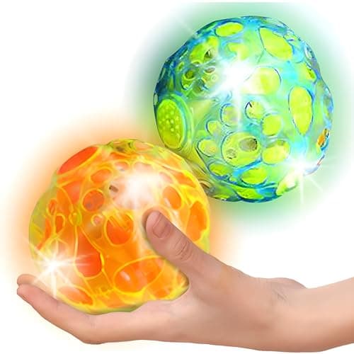 ArtCreativity LightUp Dancing Ball with Sound Effects Set of 2 LED Vibrating and Singing Ball for Kids LED Party Supplies for Birthdays and More Best Gift and Party Favors for Boys and Girls