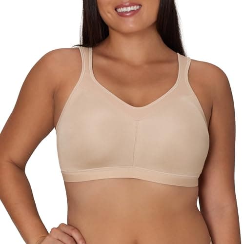PLAYTEX Womens 18 Hour Wireless Seamless Full-coverage T-shirt With Smoothing Support, Us4159 Bras, Nude, 44DDD US
