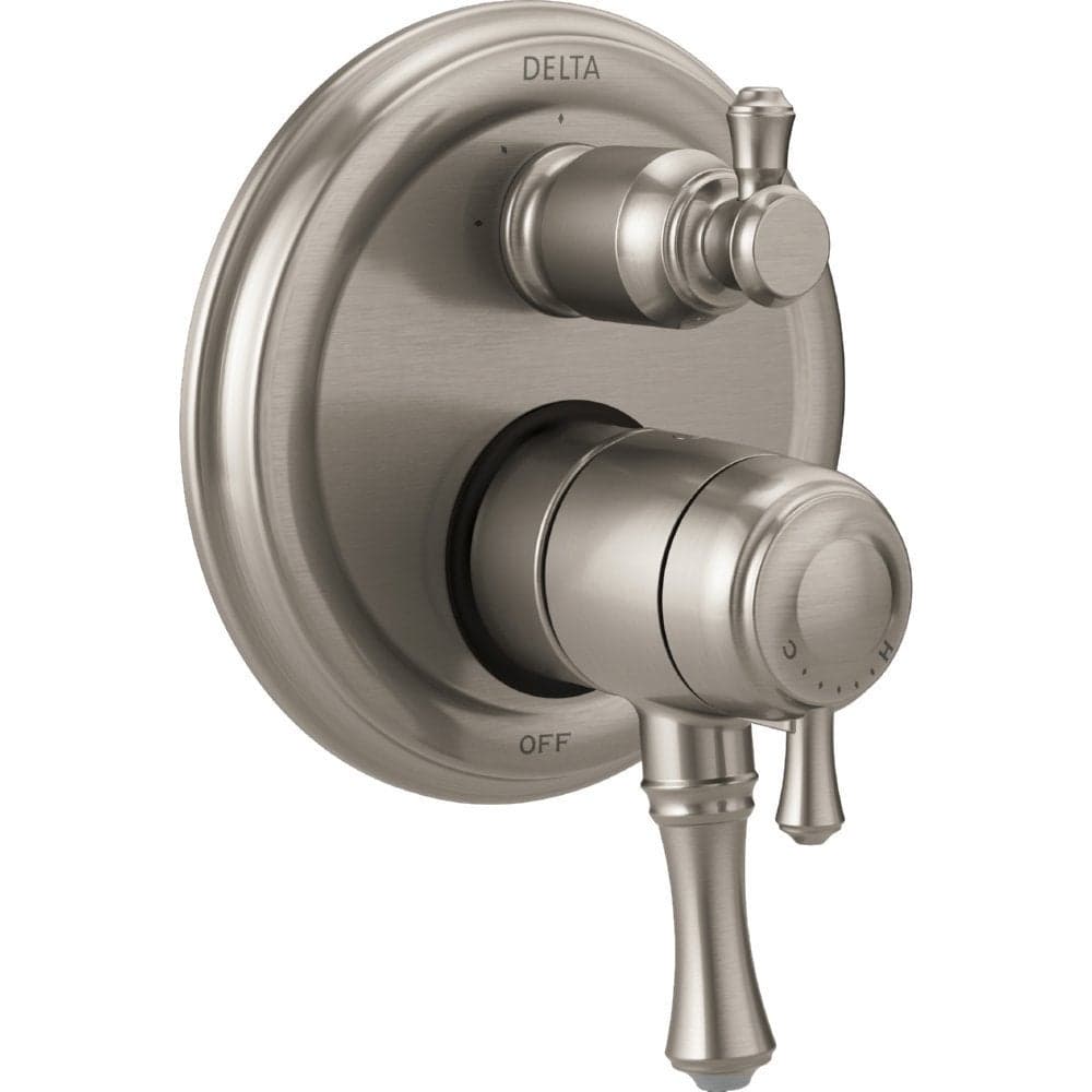 DELTA FAUCET T27897SS Stainless Cassidy Traditional Monitor 17 Series Valve Trim with 3Setting Integrated Diverter