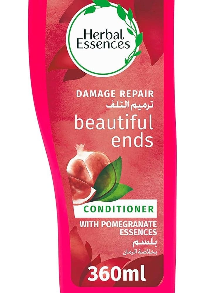 Herbal Essences Beautiful Ends Split End Protector Conditioner with Juicy Pomegranate Essences for Protection from Hair Breakage, 360 ml