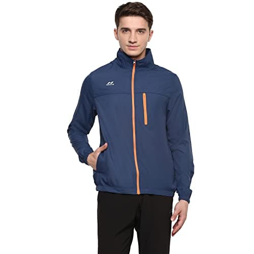 Nivia 2424 Polyester Dominator Windcheater Jacket -Men's, Others, (Navy Blue)