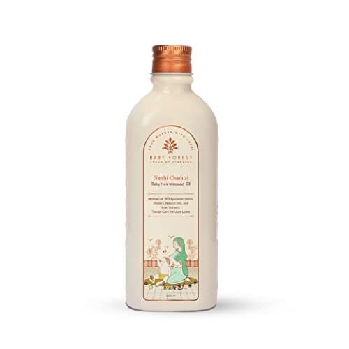 Baby Forest Nanhi Champi Baby Hair Oil | With 10 Ayurvedic Herbs & Oils Including Argan, Fenugreek & Bhringraj | Natural Hair Growth Oil for Babies | Derma Safe, Vegan, Cruelty-Free | 200ml
