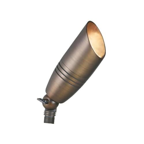 Liberty LBE-17 Solid Brass Low Voltage Spot Light - LED Compatible Landscape Light Fixture, Antique Bronze Finish