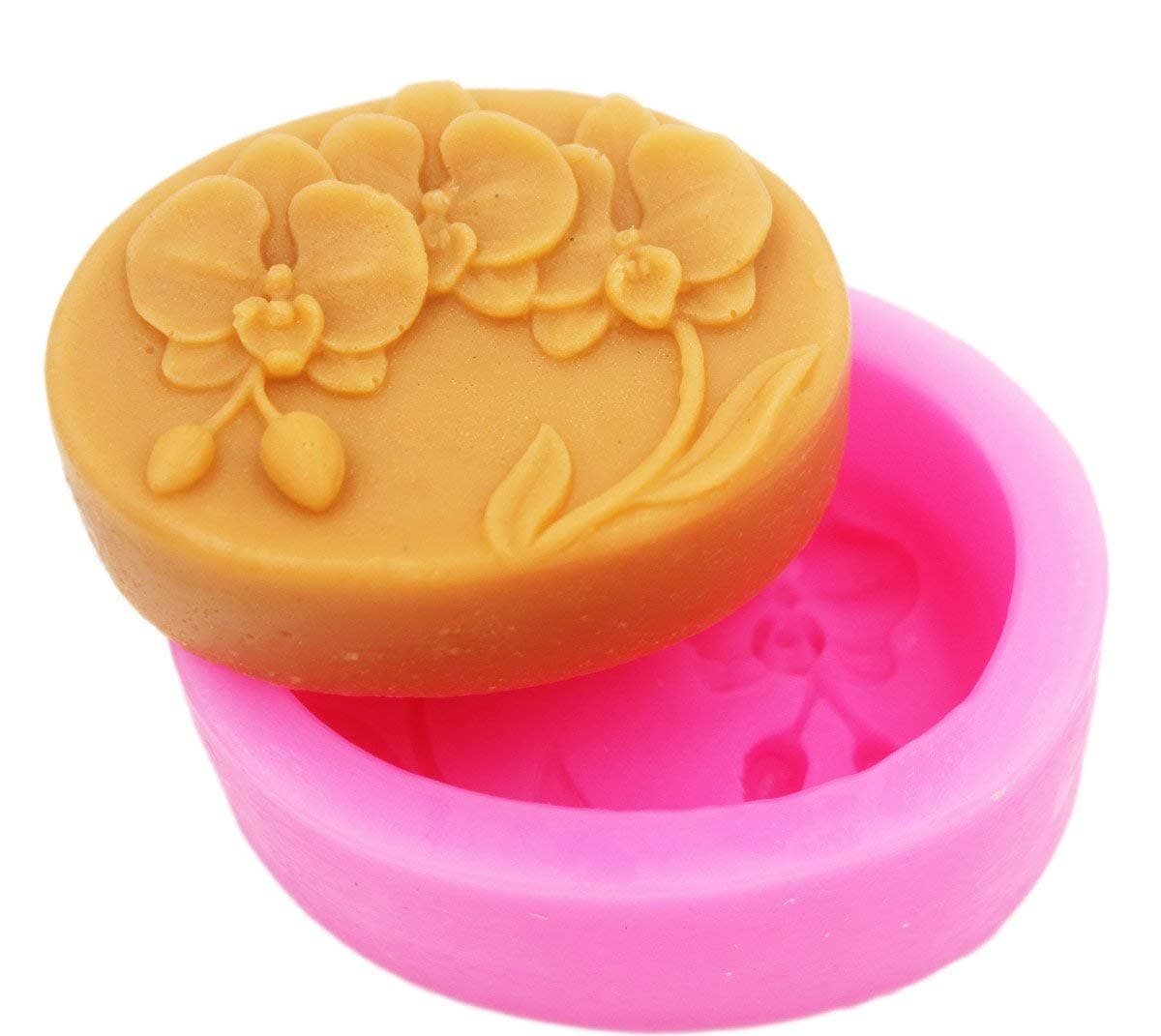 Butterfly Orchid Silicone Mold for Soap Making Flower Candle Mold for Chocolate Candy Silicone Molds for Soaps Bombs Baking Fondant