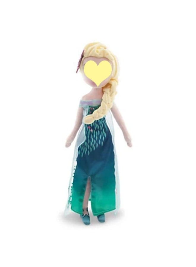 Standing Large Ice Queen Q - version Plush Toy in New Style, Charmingly Lovely and Beautiful - A Sweet Gift for Birthdays, Suitable for Decorating Bedroom, Living Room, and Desk, and an Essential Office Relaxation Toy 50cm