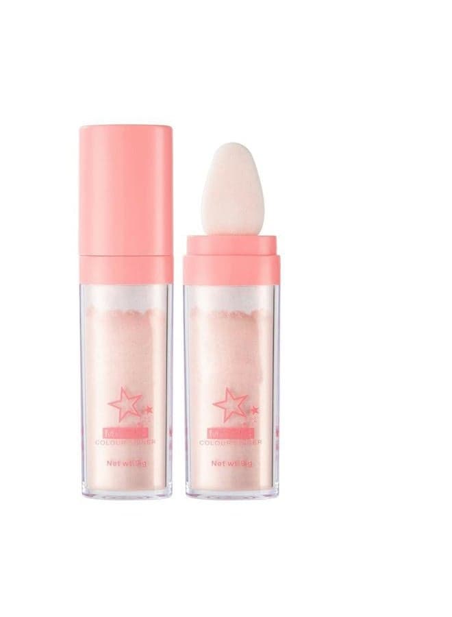 Polvo De Hadas Powder Highlighter Body Brightens the Natural Three-dimensional Face Powder Blusher (02# Fairy pink)