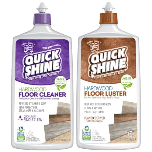 Quick Shine Hardwood Floor Cleaner Wood Floor Polish wPlantDerived Carnauba 227oz Bottles Removes Scratches Safer Choice A Clean That Can Be Seen