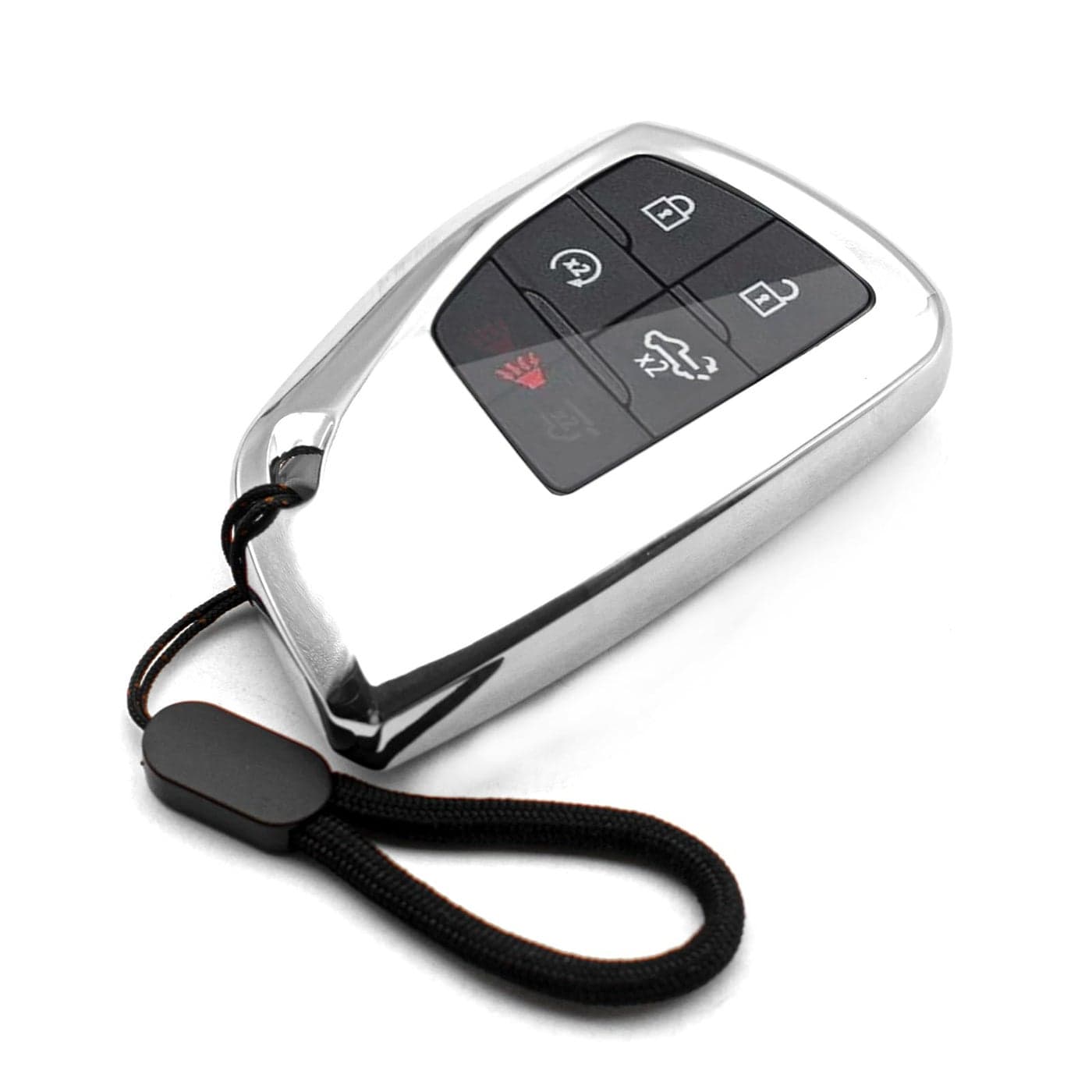 MECHCOS Compatible with GMC Yukon Sierra Chevy Chevrolet Silverado 1500 2500 3500 HD Suburban Tahoe Colorado Silver TPU Key Fob Cover Case Remote Holder Skin Protector Keyless Entry Sleeve Accessories