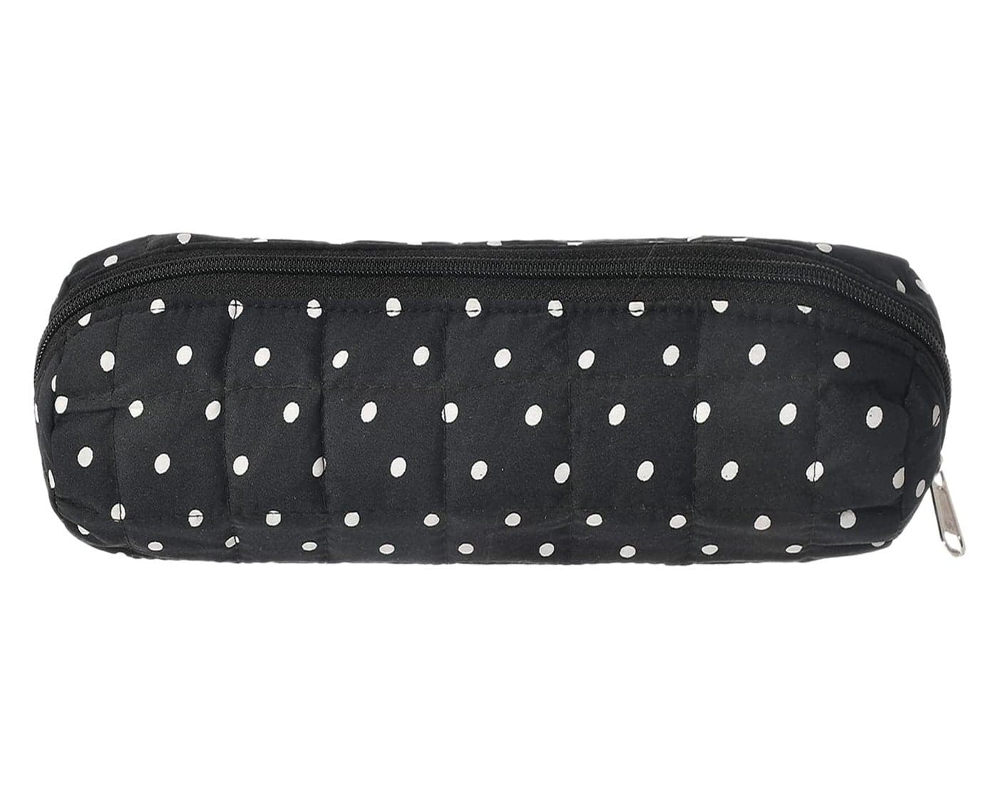 Kuber Industries Dot Printed Single Rod Cotton Modern Bangle/Watch/Bracelet Organizer (Black)-50Km0759