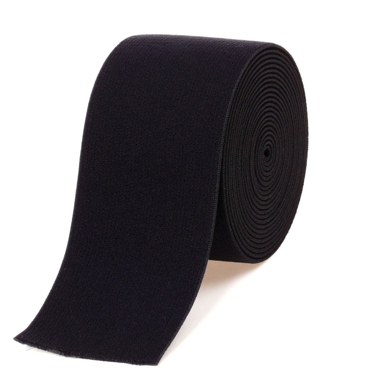 COTOWIN 2inch Black Plush ElasticSoft Comfortable Sewing Elastic 3 Yards