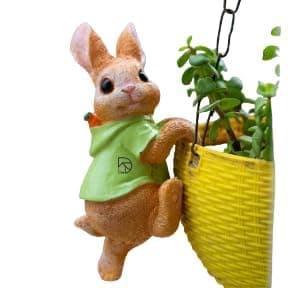 The Decorshed Buuny for Home Decor Garden Decor Room Decor (Rabbit Hook, Standard)