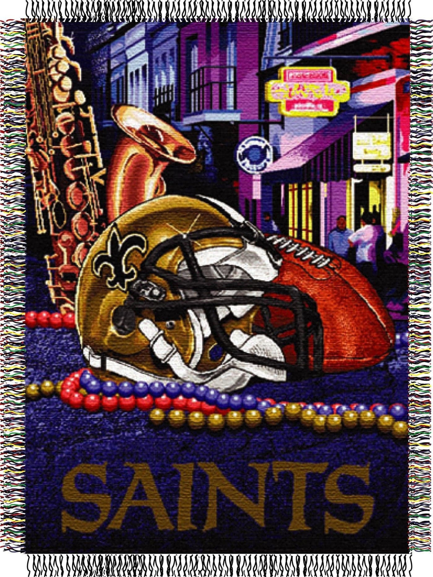 Northwest NFL Woven Tapestry Wall Hanging Home Field Advantage, New Orleans Saints, 48" x 60"