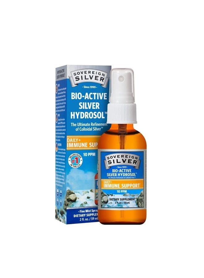 Bio-Active Silver Hydrosol for Immune Support - 10 ppm, 2oz (59mL) - Fine Mist Spray