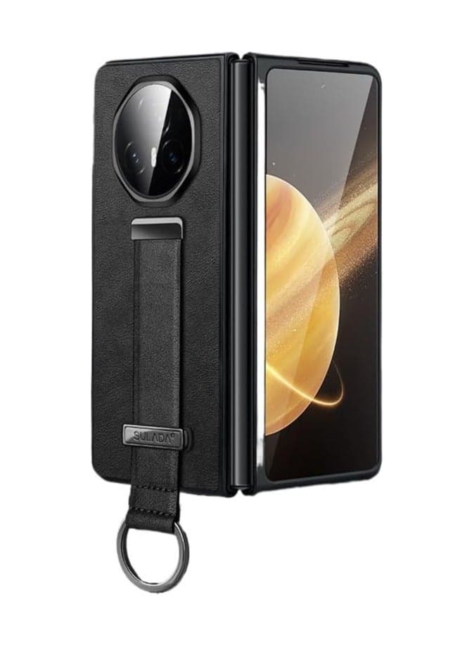 Compatible with Honor Magic V3 Wristband Bracket Skin-friendly Luxury Leather Cover For Honor Magic V3 Shockproof Bumper Funda