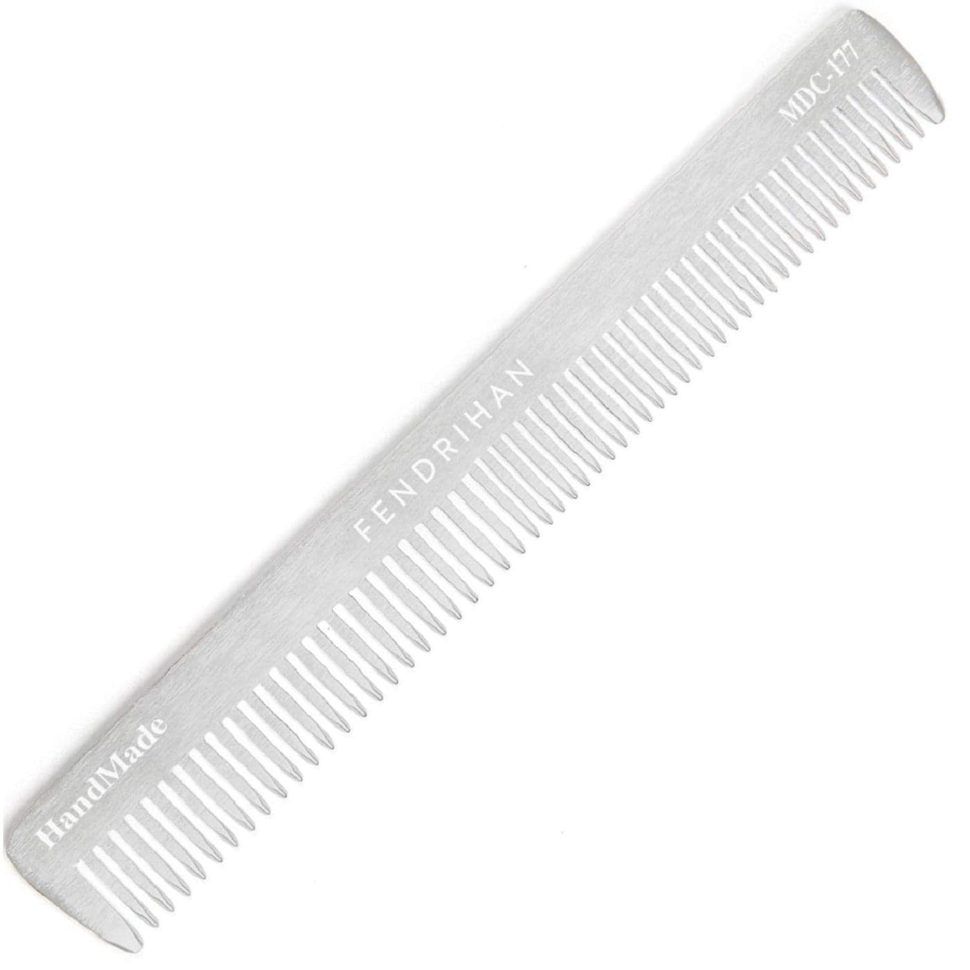 Fendrihan Sturdy Metal Double Tooth Barber Grooming and Dressing Comb 68 Inches