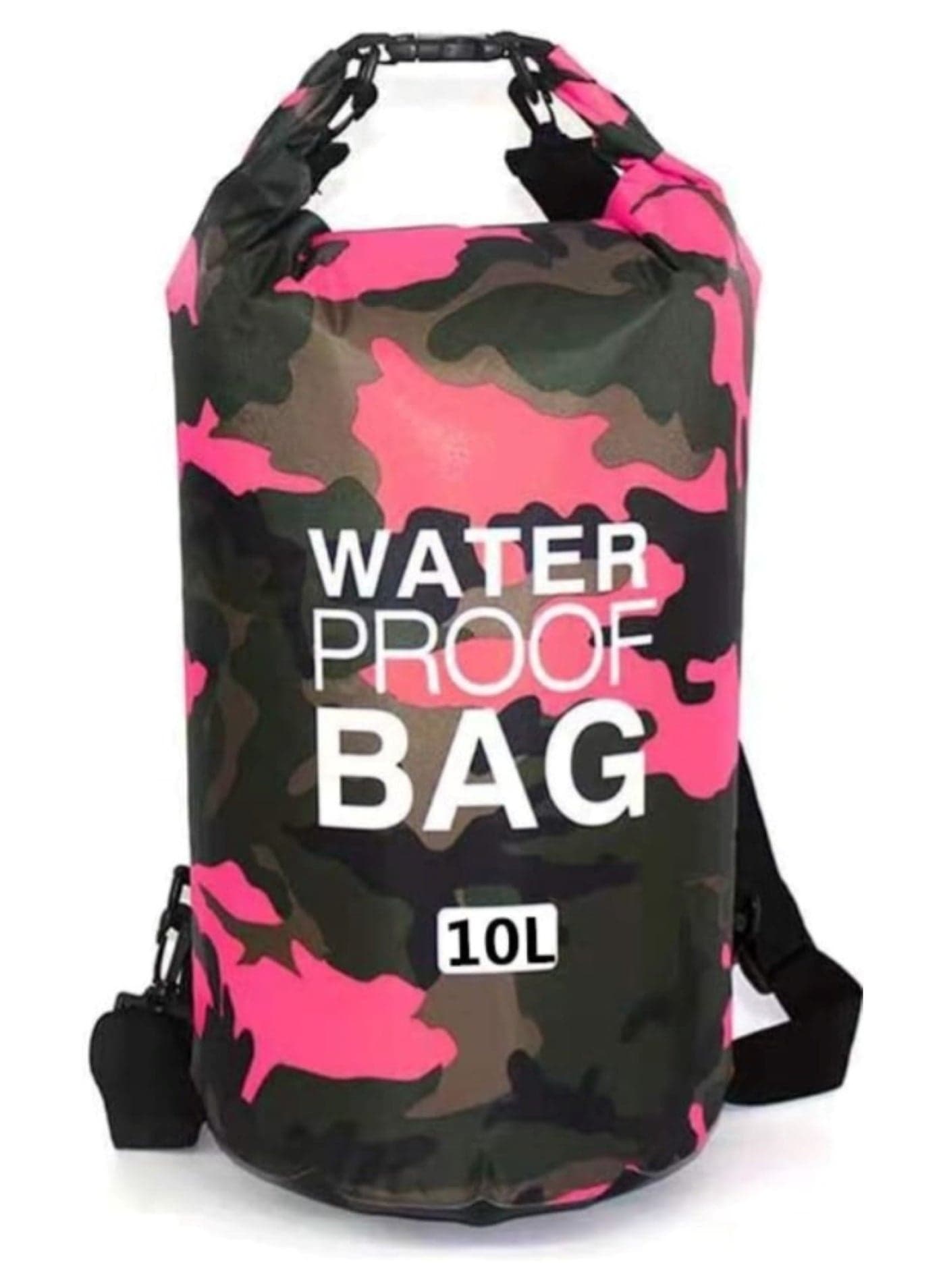 10L Camouflage Rose Red Single-Strap Waterproof Outdoor Sport PVC Bag