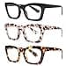 REAVEE Oprah Style Reading Glasses for Women Blue Light Blocking Computer Fashion Readers with Spring Hinge and Glasses Pouch 05