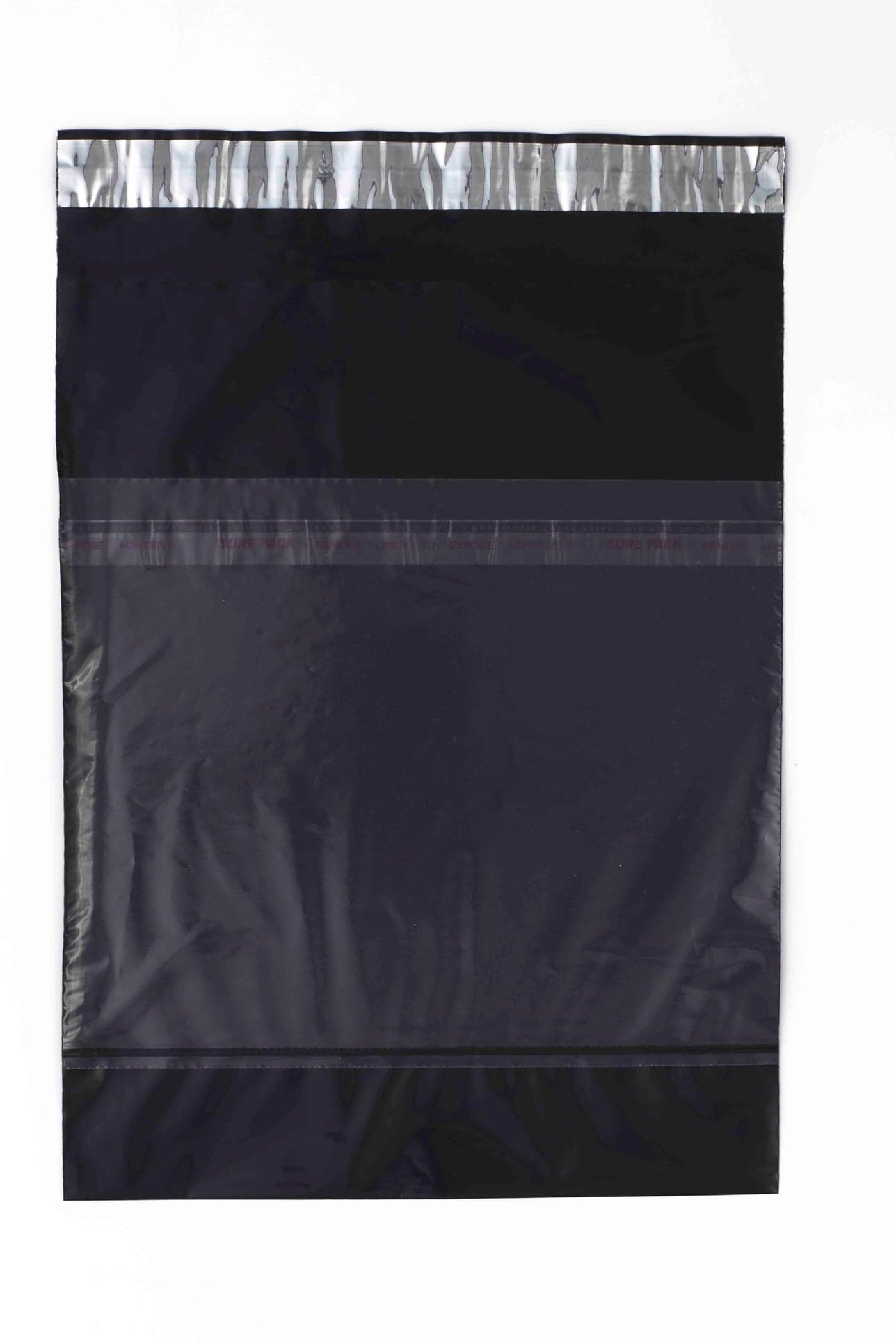 Porpoise Black Tamper Proof Courier Bags 8 x 10 Inch Pack of 50 with POD Jacket Self Adhesive Poly Mailer for E Commerce Shipping Packaging
