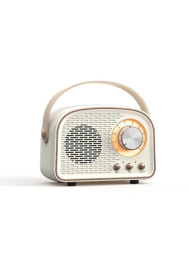 Retro Bluetooth Speaker Mini Portable Portable Small Subwoofer High Volume With Hand Gift Radio
