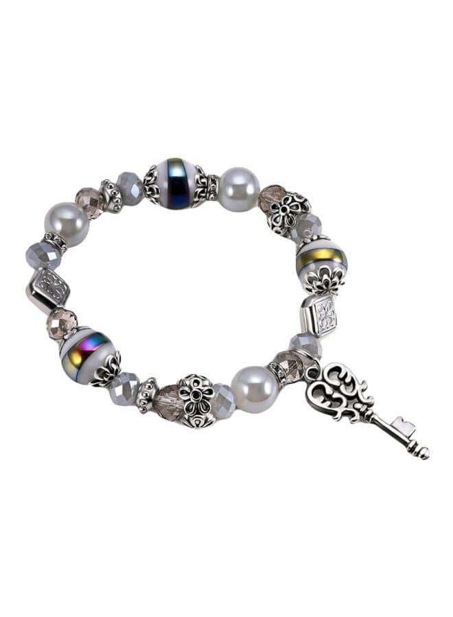 Bohemian Beaded Charm Bracelet