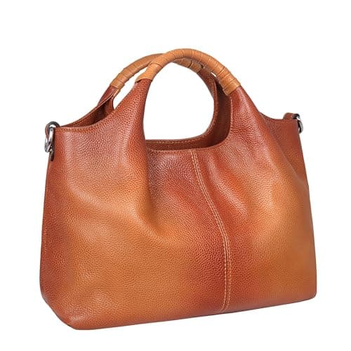 Iswee Satchel Bags for Women Purses and Handbags Shoulder Bag Hobo Crossbody Tote Bags Designer Purse Top Handle Ladies Pocketbook (Sorrel)