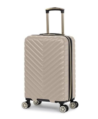 Kenneth Cole REACTION Women's Madison Square Hardside Chevron Expandable Luggage, Taupe, 20-Inch Carry On