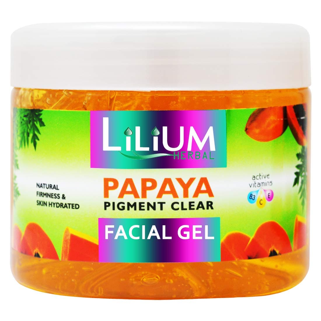 Lilium Papaya Pigment Clear Facial Gel For Soft Smooth Glowing Skin Natural Firmness Skin Hydrated 900GM