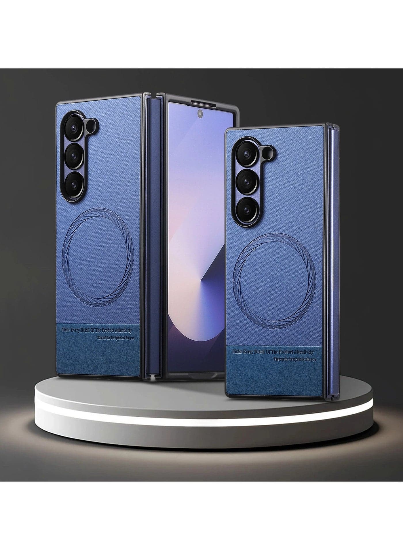 Magnetic case compatible with Samsung-Z Fold7, 【support wireless charging】 full package anti-drop anti-fingerprint protective case for Samsung-Z Fold7