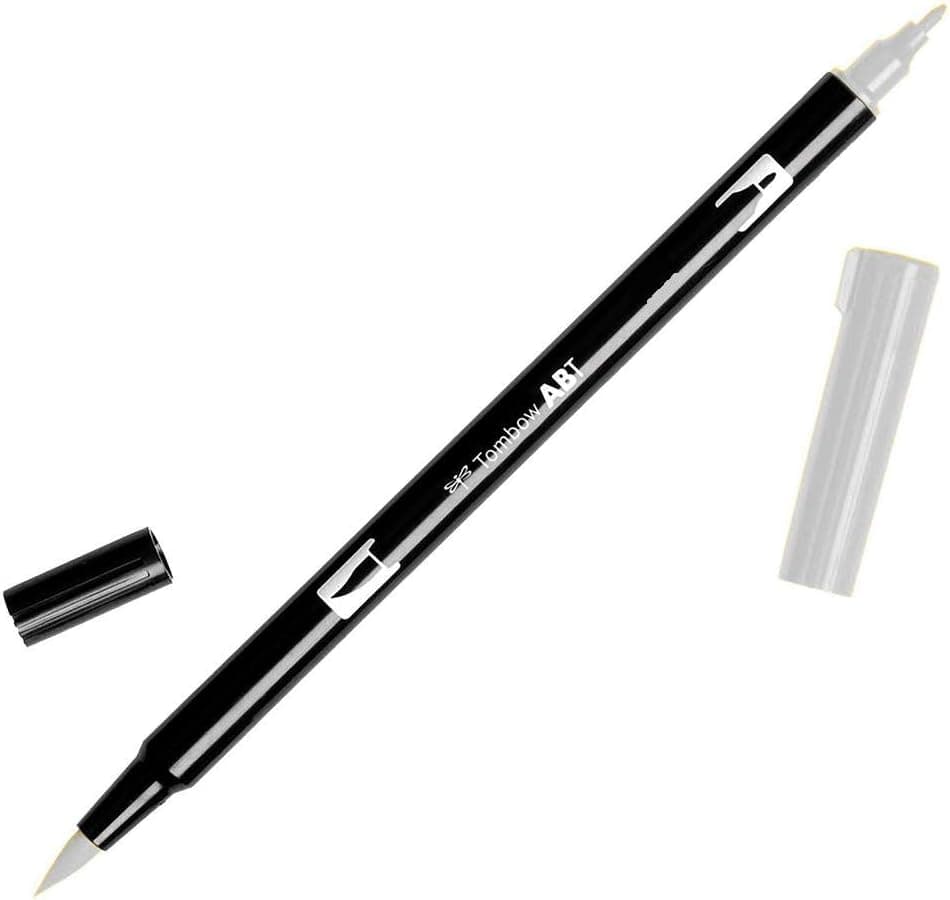 Tombow Dual Brush Pen Art Marker N95 Cool Gray 1 1Pack