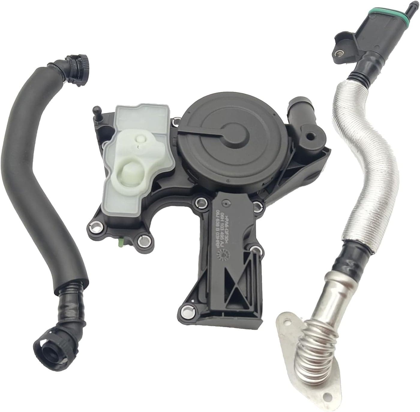McrGinly Engine Crankcase Vent Valve Oil Separator Breather Hose Tube Kit for Audi 2.0T 1.8T Q5 A6 A5 A4/Quattro