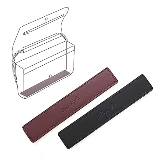 WOC Shaper, Made With Italian Leather, Base Shaper, Saver and Insert for Wallet on Chain Bags, Full Grain Italian Leather (Black)