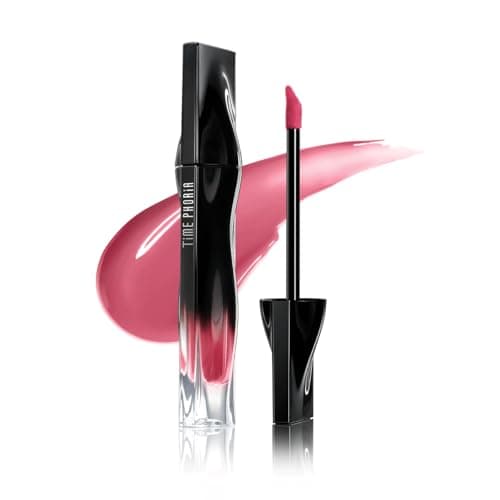 TIMEPHORIA Stellar Dust Lip Stain 001 Nova TransferProof SmudgeProof Lip Gloss Soft Pink Tinted Glossy Finish HighPigment Vibrant Color Hydrating Lightweight LongLasting Lip Makeup for Women