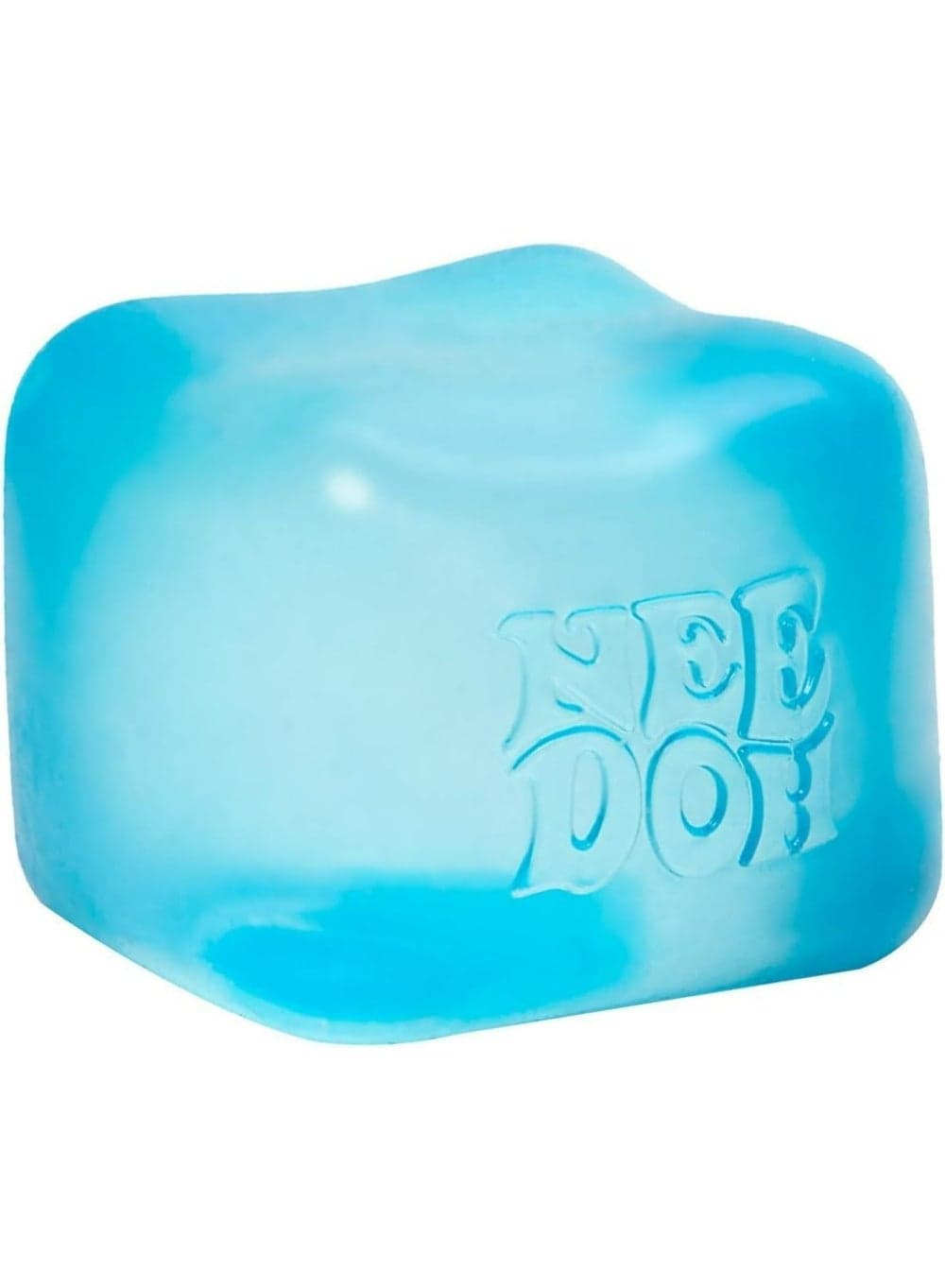 Sensory Squeeze Cube - Super Solid Yet Squishy Stress Relief Toy for Kids and Adults, 2.25 Inch Reusable Fidget Cube for Anxiety Relief and Focus Enhancement (Blue)